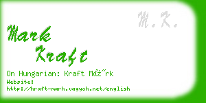 mark kraft business card